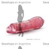 Vibrador realistico con brillo en la oscuridad y varias velocidades 